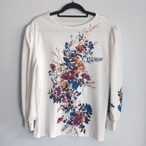 Chic Floral Long Sleeve Blouse